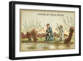 Catching Crayfish-null-Framed Giclee Print