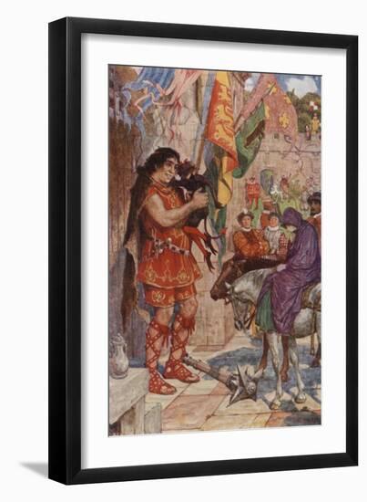 Catching Dickie in His Arms, He Held Him Close to His Head-Henry Justice Ford-Framed Giclee Print