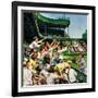 "Catching Home Run Ball", April 22, 1950-Stevan Dohanos-Framed Giclee Print