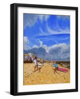 Catching the Ball, St Ives, 2016-Andrew Macara-Framed Giclee Print