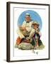 "Catching the Big One", August 3,1929-Norman Rockwell-Framed Giclee Print