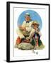 "Catching the Big One", August 3,1929-Norman Rockwell-Framed Giclee Print