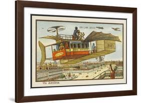 Catching the Paris-Bordeaux Airbus-Jean Marc Cote-Framed Photographic Print