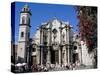Catedral De San Cristobal, Old Havana, Havana, Cuba, West Indies, Central America-R H Productions-Stretched Canvas