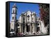 Catedral De San Cristobal, Old Havana, Havana, Cuba, West Indies, Central America-R H Productions-Framed Stretched Canvas