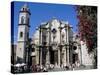 Catedral De San Cristobal, Old Havana, Havana, Cuba, West Indies, Central America-R H Productions-Stretched Canvas