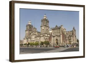 Catedral Metropolitana, Zocalo (Plaza De La Constitucion), Mexico City, Mexico, North America-Tony Waltham-Framed Photographic Print