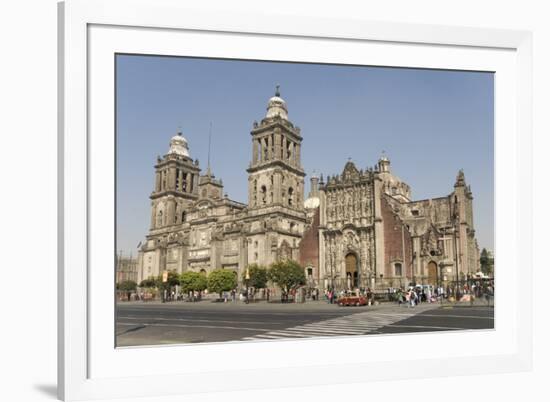 Catedral Metropolitana, Zocalo (Plaza De La Constitucion), Mexico City, Mexico, North America-Tony Waltham-Framed Photographic Print