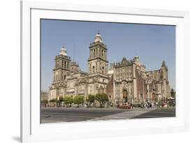 Catedral Metropolitana, Zocalo (Plaza De La Constitucion), Mexico City, Mexico, North America-Tony Waltham-Framed Photographic Print