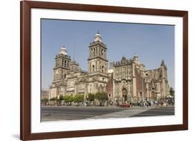 Catedral Metropolitana, Zocalo (Plaza De La Constitucion), Mexico City, Mexico, North America-Tony Waltham-Framed Photographic Print