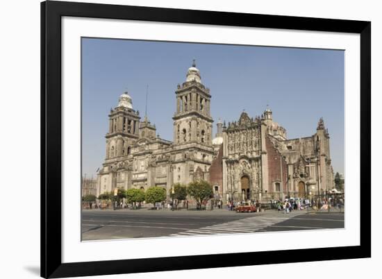 Catedral Metropolitana, Zocalo (Plaza De La Constitucion), Mexico City, Mexico, North America-Tony Waltham-Framed Photographic Print