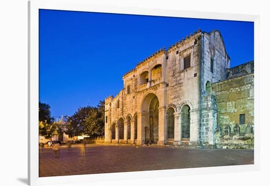 Catedral Primada De America and Parque Colon-Massimo Borchi-Framed Premium Photographic Print