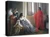 Caterina Cornaro Receives News of Deposition of Queen of Cyprus, 1842-Francesco Hayez-Stretched Canvas