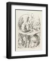 Caterpillar Alice and the Caterpillar-John Tenniel-Framed Photographic Print