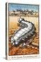 Caterpillar Tank Cartoon Scatters Fleeing Germans-Raphael Tuck-Stretched Canvas