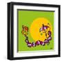 Caterpillar with Umbrella-Yaro-Framed Art Print