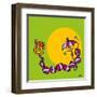 Caterpillar with Umbrella-Yaro-Framed Art Print