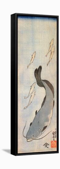 Catfish 2-Kuniyoshi Utagawa-Framed Stretched Canvas