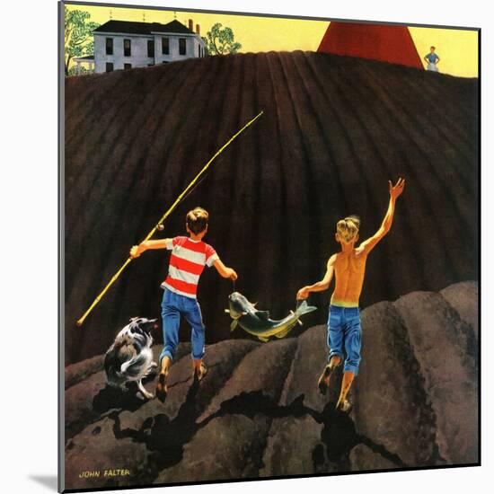 "Catfish", May 28, 1955-John Falter-Mounted Premium Giclee Print