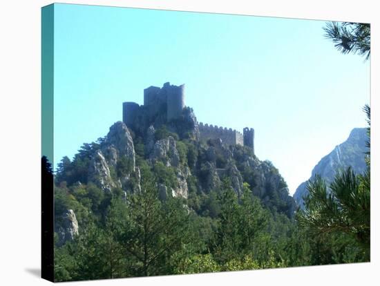 Cathar Castle Puilaurens-Marilyn Dunlap-Stretched Canvas