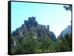 Cathar Castle Puilaurens-Marilyn Dunlap-Framed Stretched Canvas