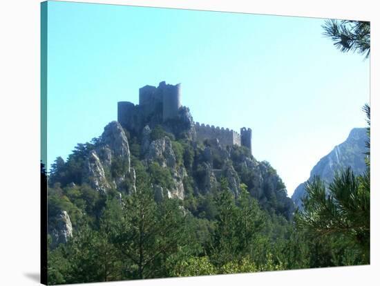 Cathar Castle Puilaurens-Marilyn Dunlap-Stretched Canvas