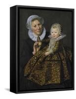 Catharina Hooft with Her Nurse, C.1619-20-Frans Hals-Framed Stretched Canvas