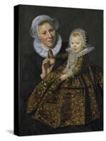 Catharina Hooft with Her Nurse, C.1619-20-Frans Hals-Stretched Canvas