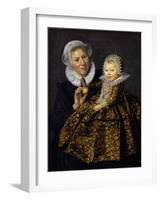 Catharina Hooft with Her Nurse-Frans I Hals-Framed Giclee Print