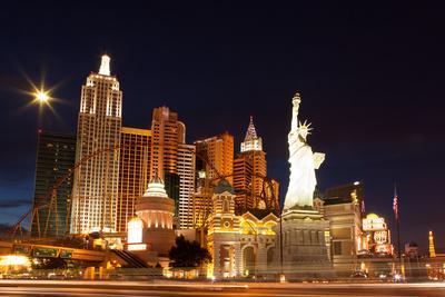 USA, Las Vegas, Hotel 'New York New York', Evening Light