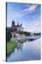 Cathedral, Albrechtsburg and River Elbe, Meissen, Saxony, Germany-Ian Trower-Stretched Canvas