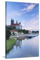 Cathedral, Albrechtsburg and River Elbe, Meissen, Saxony, Germany-Ian Trower-Stretched Canvas