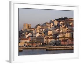 Cathedral and Alfama District at Dawn, Lisbon, Portugal, Europe-Rolf Richardson-Framed Photographic Print