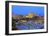 Cathedral and Harbour, Palma, Mallorca, Spain, Europe-Neil Farrin-Framed Photographic Print