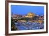 Cathedral and Harbour, Palma, Mallorca, Spain, Europe-Neil Farrin-Framed Photographic Print