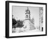 Cathedral and Jovellanos St., Matanzas, Cuba-null-Framed Photo