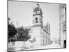 Cathedral and Jovellanos St., Matanzas, Cuba-null-Mounted Photo