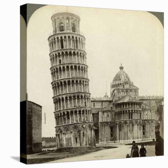 Cathedral and Leaning Tower of Pisa, Italy-Underwood & Underwood-Stretched Canvas