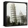 Cathedral and Leaning Tower of Pisa, Italy-Underwood & Underwood-Framed Stretched Canvas