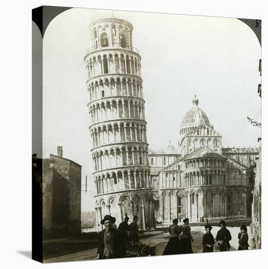 Cathedral and Leaning Tower of Pisa, Italy-Underwood & Underwood-Stretched Canvas