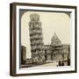 Cathedral and Leaning Tower of Pisa, Italy-Underwood & Underwood-Framed Photographic Print