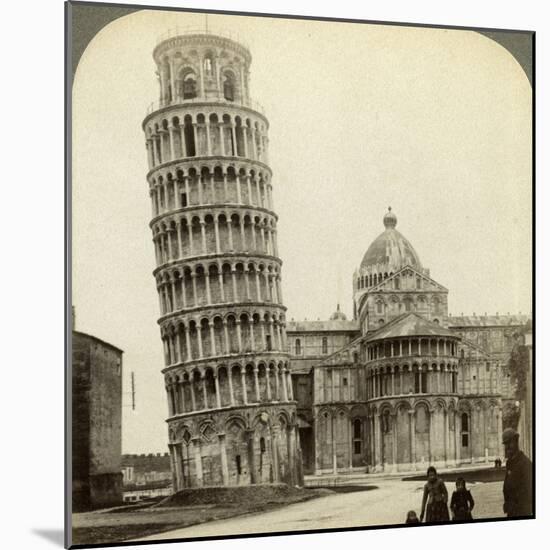 Cathedral and Leaning Tower of Pisa, Italy-Underwood & Underwood-Mounted Photographic Print