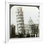 Cathedral and Leaning Tower of Pisa, Italy-Underwood & Underwood-Framed Photographic Print