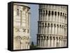 Cathedral and Leaning Tower of Pisa-Fred de Noyelle-Framed Stretched Canvas