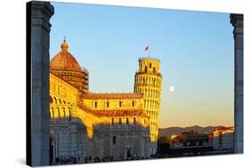 Cathedral and Leaning Tower of Pisa-George Oze-Stretched Canvas