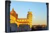 Cathedral and Leaning Tower of Pisa-George Oze-Stretched Canvas