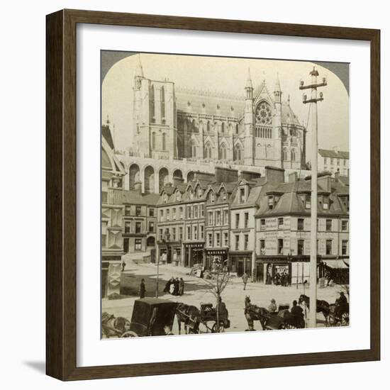 Cathedral and Main Street, Queenstown, Ireland, C Late 19th Century-Underwood & Underwood-Framed Photographic Print