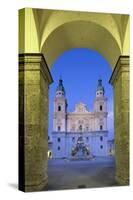 Cathedral and Marien Column, Salzburg, Salzburger Land, Austria, Europe-Markus Lange-Stretched Canvas