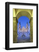 Cathedral and Marien Column, Salzburg, Salzburger Land, Austria, Europe-Markus Lange-Framed Photographic Print