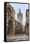 Cathedral and Miguelete Bell Tower, Plaza De La Virgen, Autumn (Fall), Valencia, Spain, Europe-Eleanor Scriven-Framed Stretched Canvas